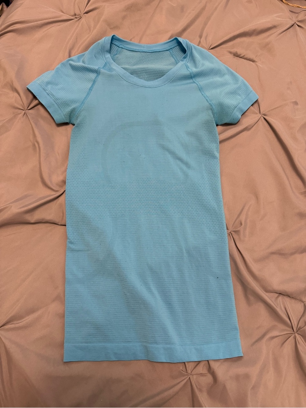 Light Blue Short Sleeve Lululemon top